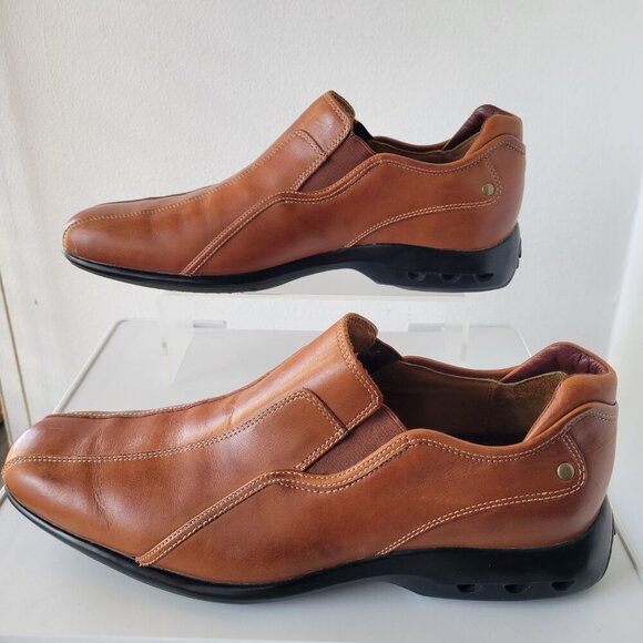 Men's Dress Casual Shoe Brown Cole Haan Bicycle Toe Loafer (Size: 11M) - Picture 9 of 16